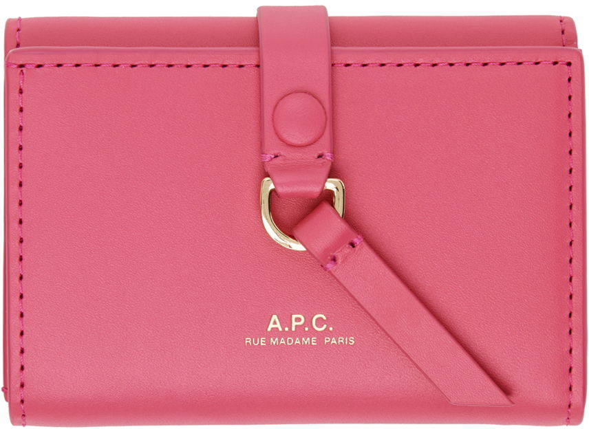 Peňaženka A.P.C. Noa Trifold Simple Wallet Ružová | PXAWV-F63557, 0