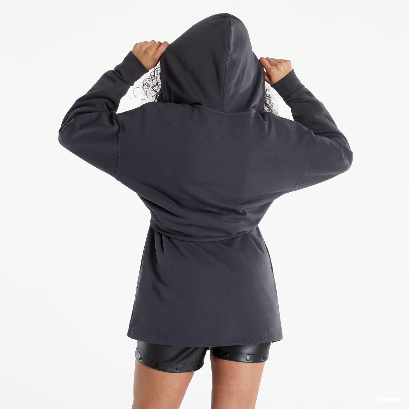 Šaty adidas Originals French Terry Hooded Dress Čierna | HU1636, 1