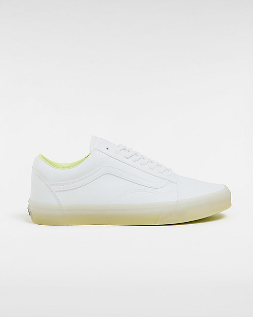 Old Skool Shoes (glow To The Flo' White) Unisex White, Size 2.5