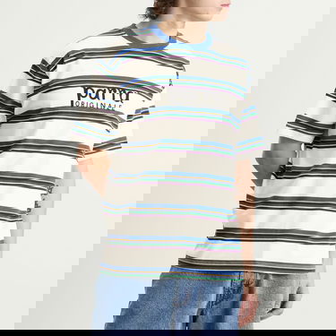 Tričko By Parra Parra Originale Striped T-Shirt, Size Large Rôznofarebný | 53520-WHT, 2