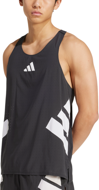 Tielko adidas Originals Adizero Road to Records Tank Top Čierna | jm7806, 0