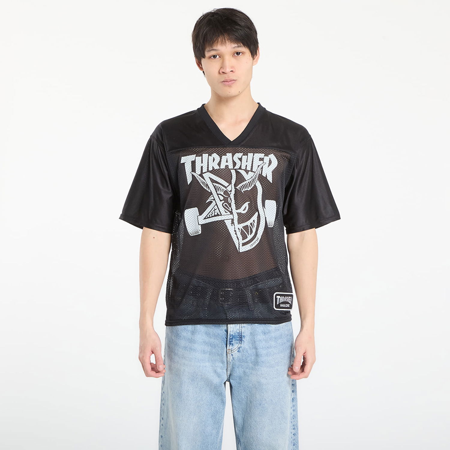 Dres Thrasher Thrash & Burn Football Jersey Čierna | 145824, 0