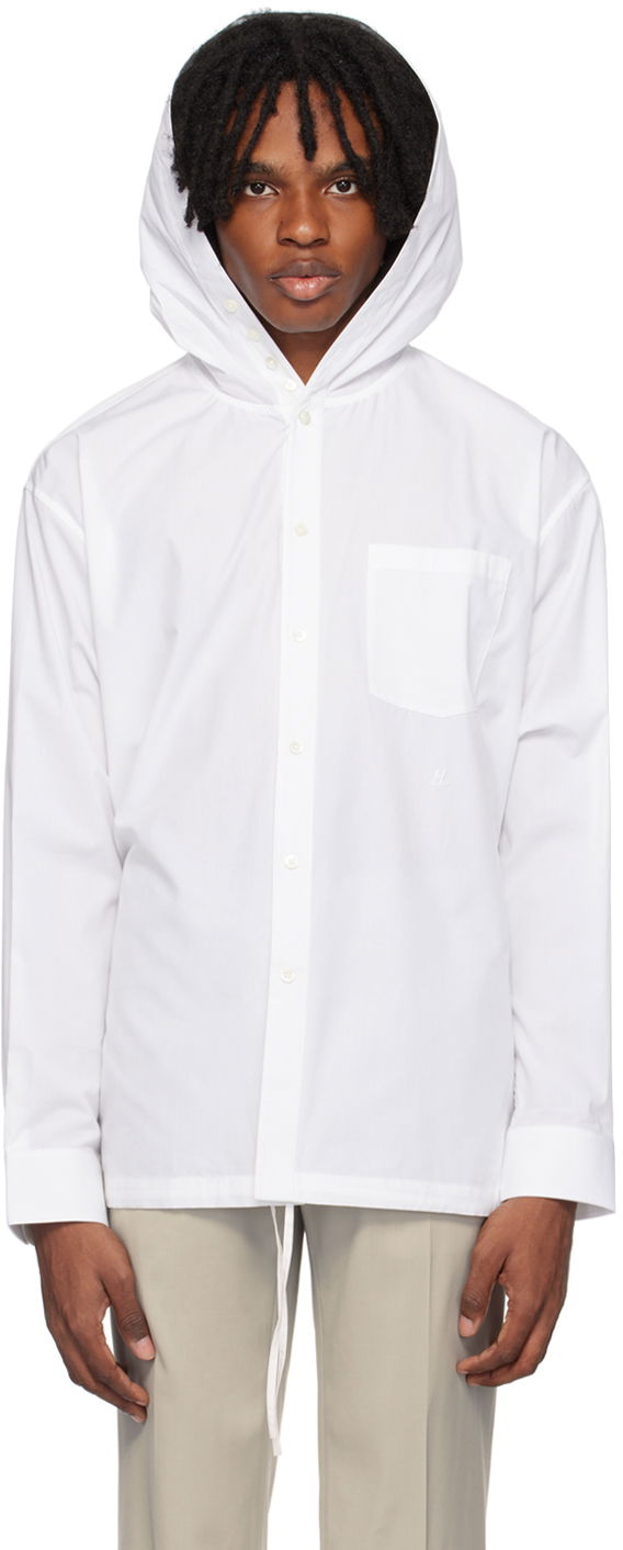 Košeľa Helmut Lang Hooded Shirt Biela | O04HM503, 0