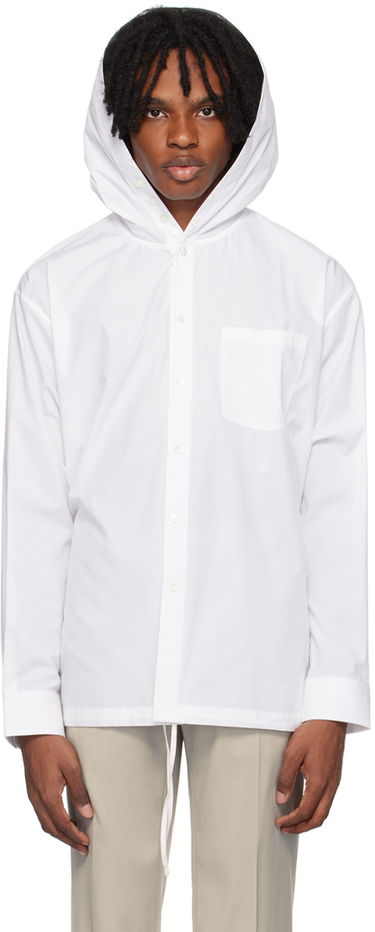 Košeľa Helmut Lang Hooded Shirt Biela | O04HM503, 0