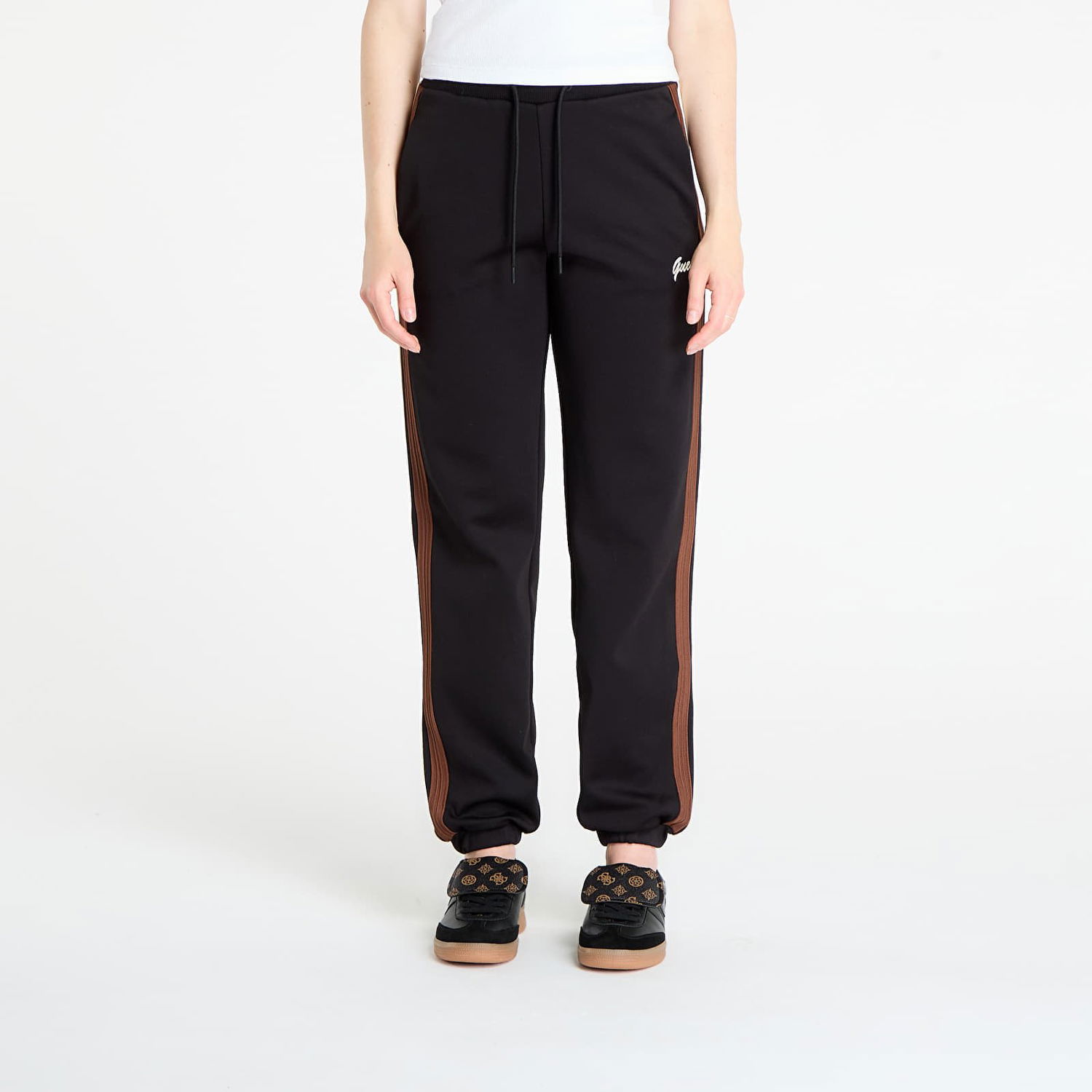 Tepláky GUESS GUESS Fabia Jogger Sweatpants Čierna | V5BB02KCX22-JBLK, 0