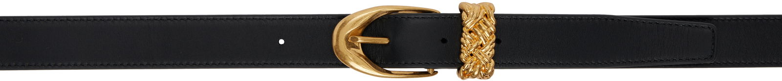 Bottega Veneta Intreccio Loop Leather Belt