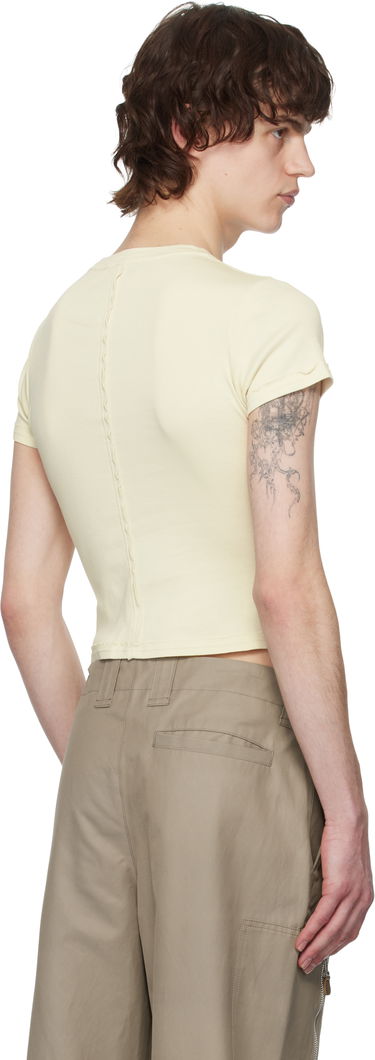Crop Top Eckhaus Latta Eckhaus Latta Lapped Baby T-Shirt Žltá | 303-EL-PS25-O - OASIS, 2