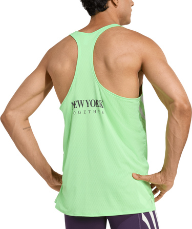Tielko adidas Originals Adizero New York City Performance Running Tank Top Zelené | jy6999, 1