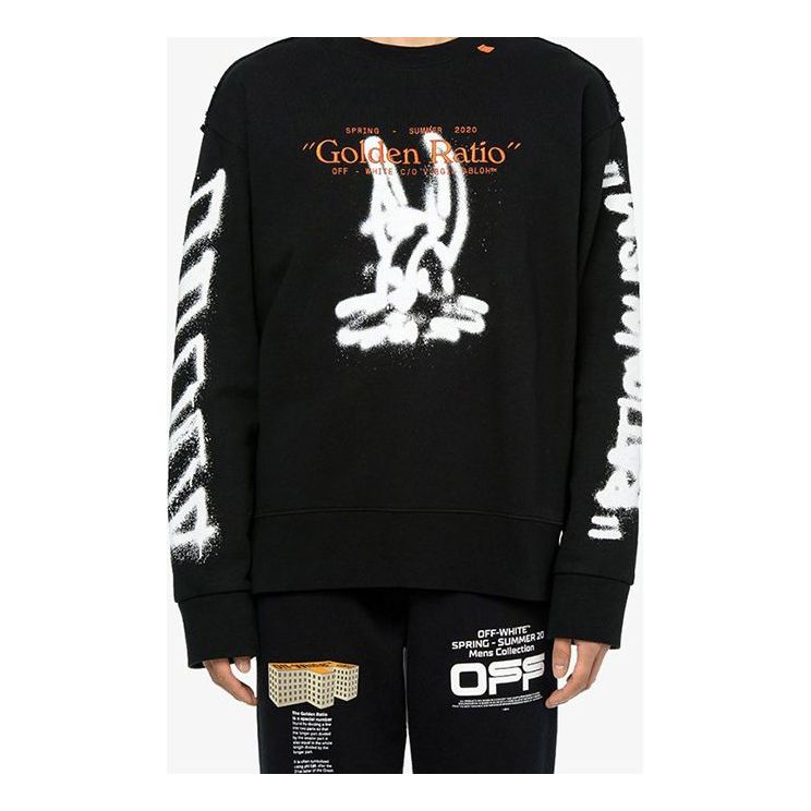 Mikina Off-White Harry The Bunny Graffiti Long Sleeve Sweatshirt Čierna | OMBA037R20E300091001, 0