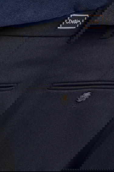 Nohavice Drôle de Monsieur Drôle de Monsieur Wool Blend Pleated Cropped Trousers Navy | I.BP192.WV008, 3