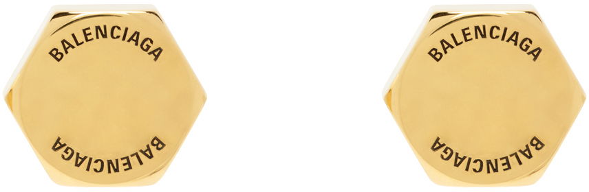 Oblečenie Balenciaga Garage Double Screw Earrings Béžová | 770138-TZ99J-0604, 0