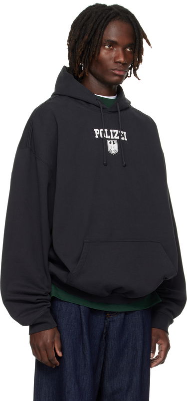 Mikina VETEMENTS VETEMENTS Oversized 'Polizei' Hoodie Čierna | UH76HD300B, 1