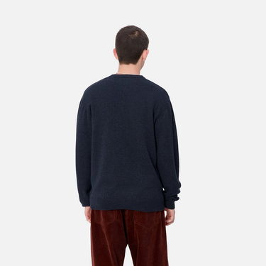 Sveter Carhartt WIP Crewneck Relaxed Fit Sweater Modrá | I033917_9, 1