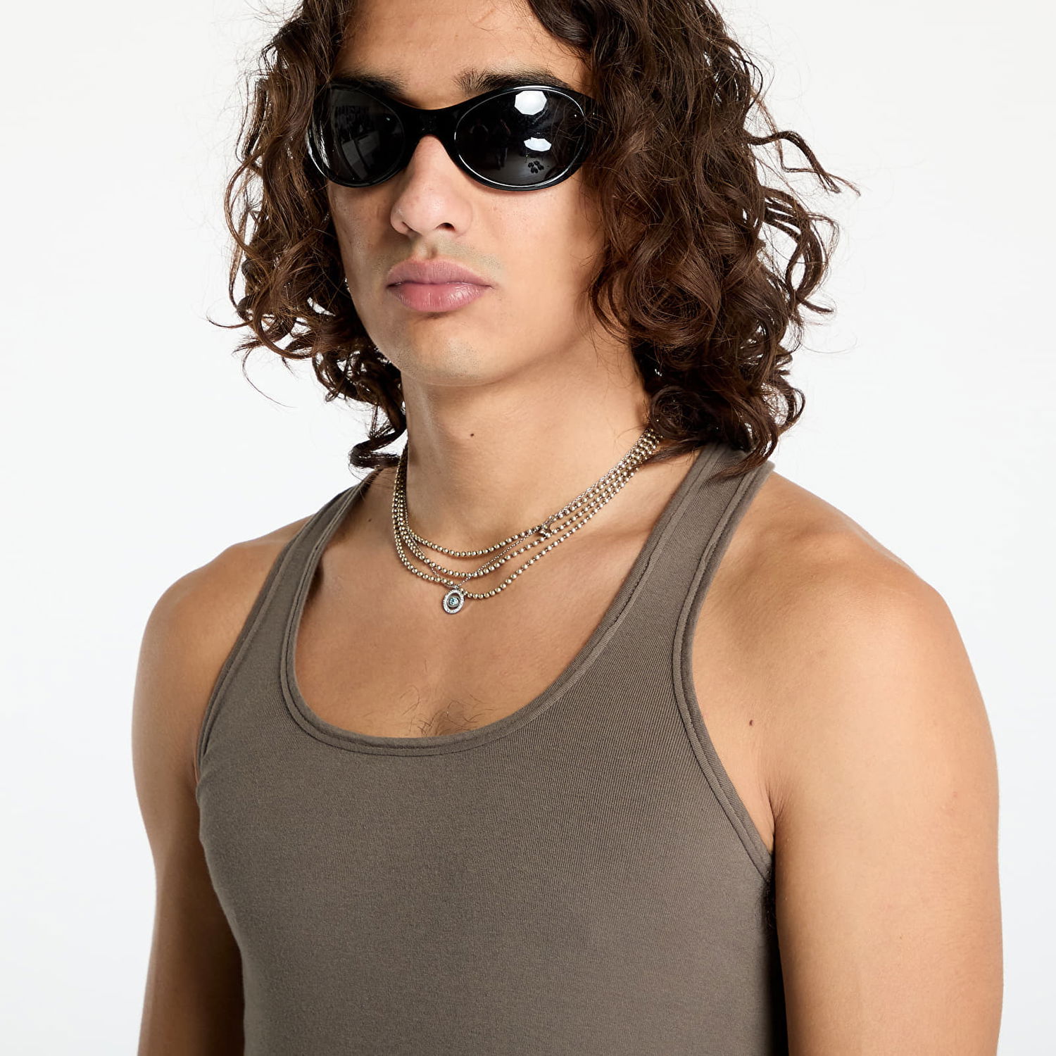 Tielko Rick Owens DRKSHDW Knit Drk Tank Top Dust Béžová | DU02D2152 RN 34, 1