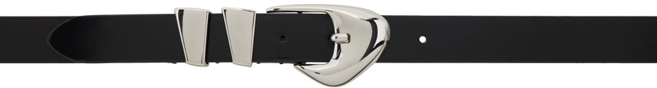 Moore Black Leather Belt