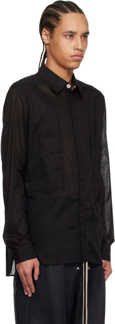 Košeľa Rick Owens Rick Owens Hollywood Fogpocket Shirt Čierna | RU01E5237 CV, 1