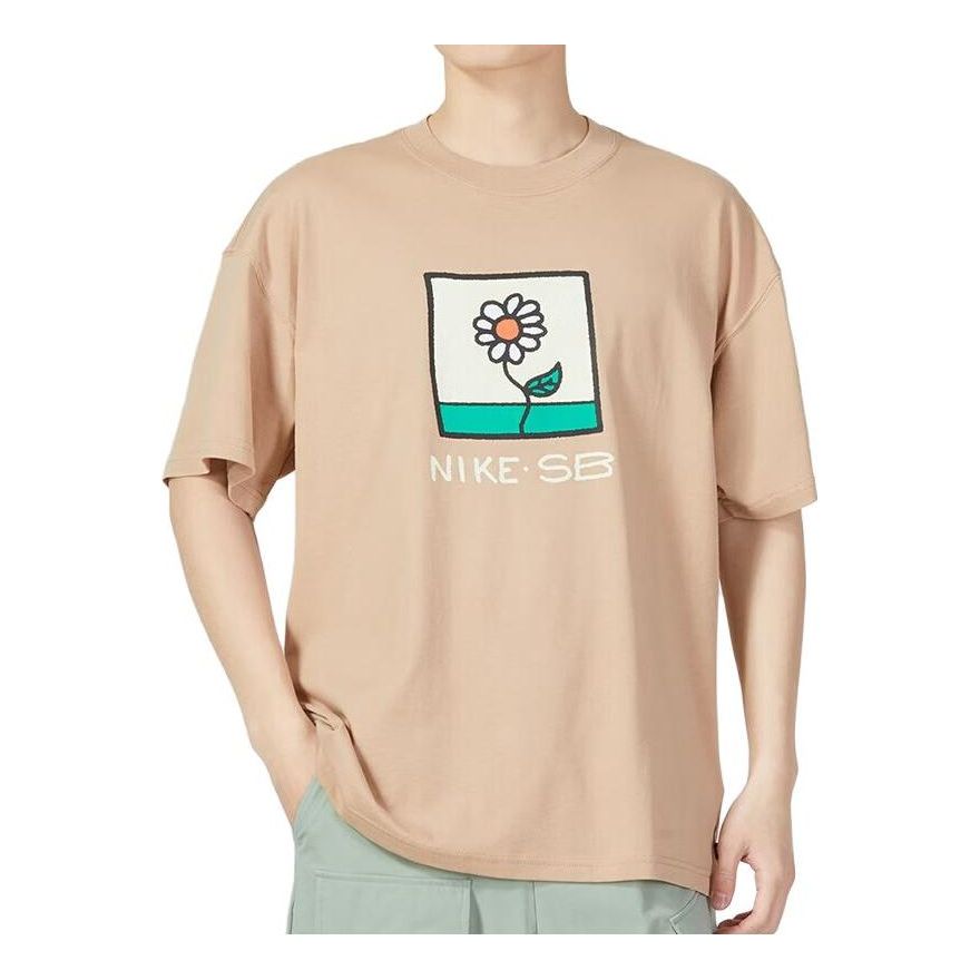 Tričko Nike SB Floral Graphic Skate T-Shirt Béžová | FB8139-200, 0