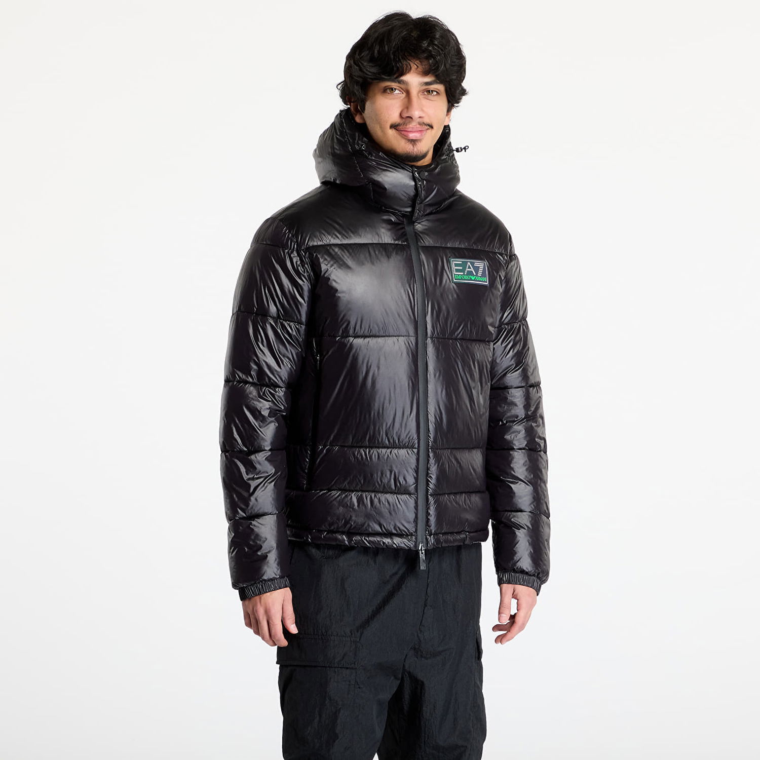Prešívaná bunda Emporio Armani Black Bomber Jacket Čierna | 6DPB71PN2MZ1200, 0