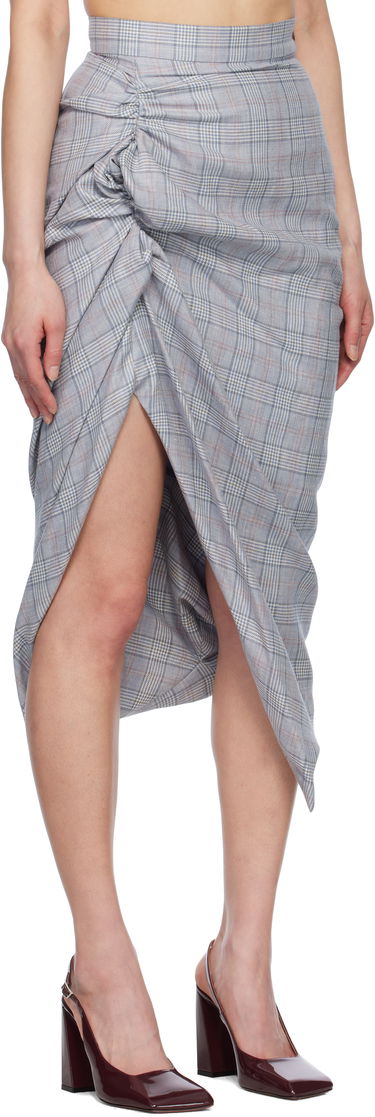Sukňa Vivienne Westwood Vivienne Westwood Panther Asymmetrical Midi Skirt Modrá | 1K01001A-W013L-, 1