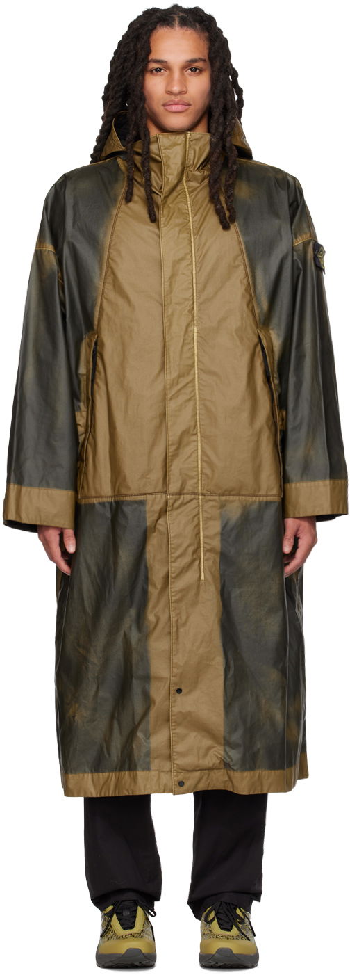 Kabáty Stone Island Hand-Sprayed Coat Zelené | 7815708T1, 0