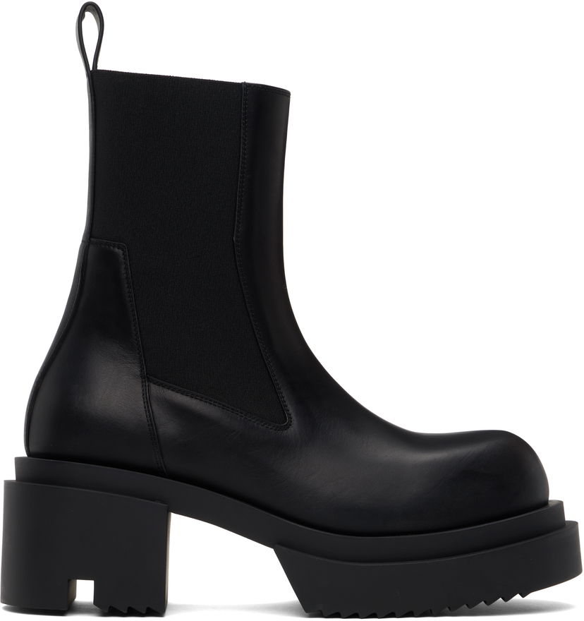 Oblečenie Rick Owens Rick Owens Hollywood Beatle Bogun Chelsea Boots Čierna | RU01E5832 LOO