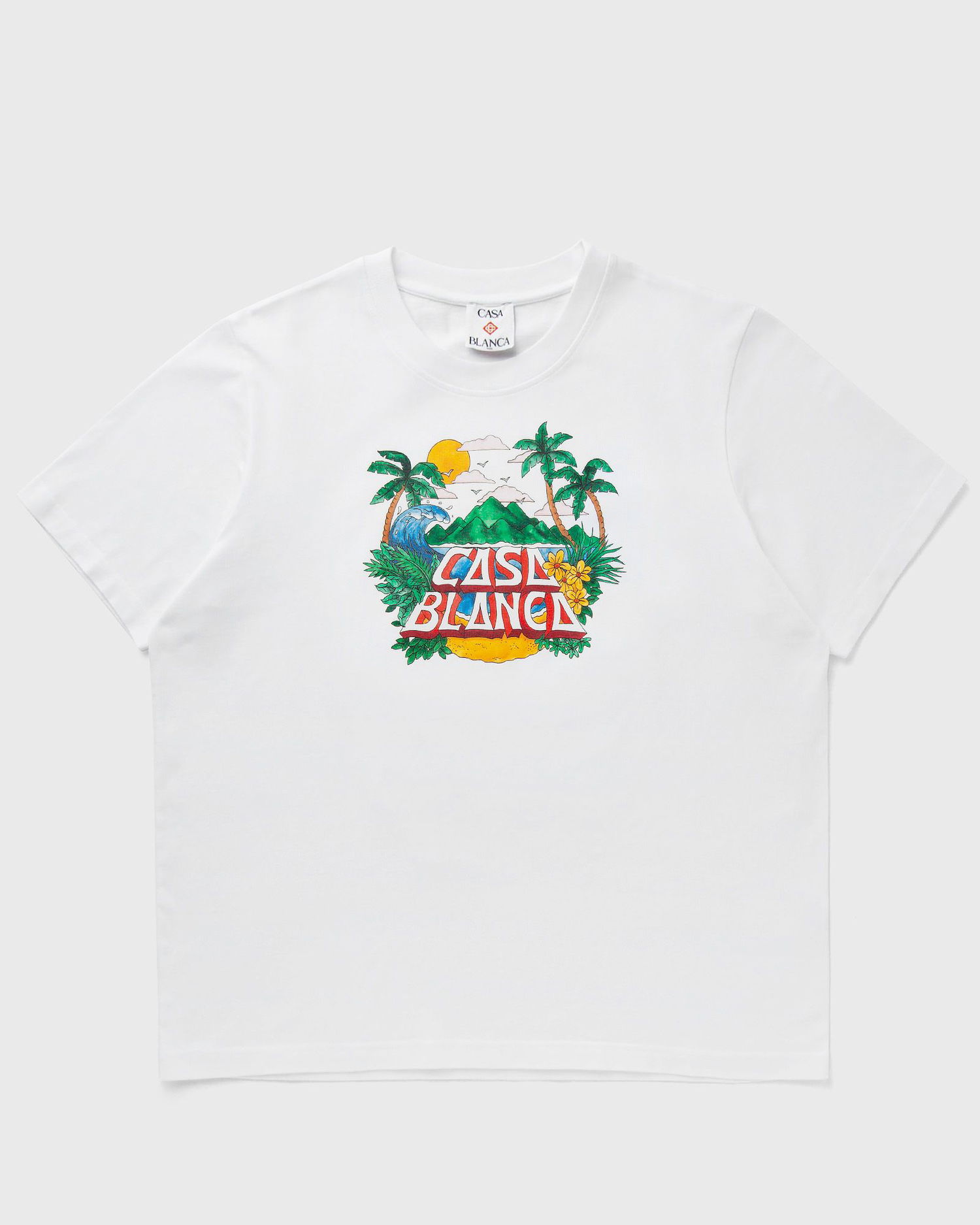 Tričko Casablanca Casablanca Casa Beach Wave Printed Oversized T-Shirt XXL Biela | MS25-JTS-027-02, 0