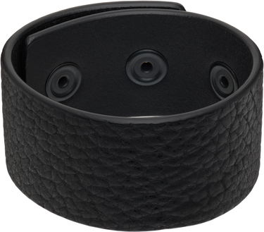 Náramok Rick Owens Rick Owens Concordians Anthem Leather Cuff Bracelet with Snaps Čierna | RA02E0701 LBTBH, 0
