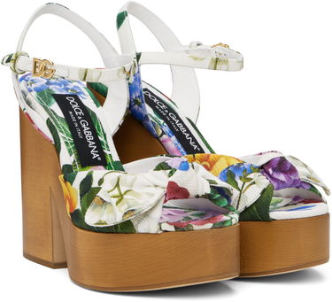 Doplnky Dolce & Gabbana Dolce&Gabbana Jacquard Platform Heeled Sandals Rôznofarebný | CZ0322 A6P73, 3
