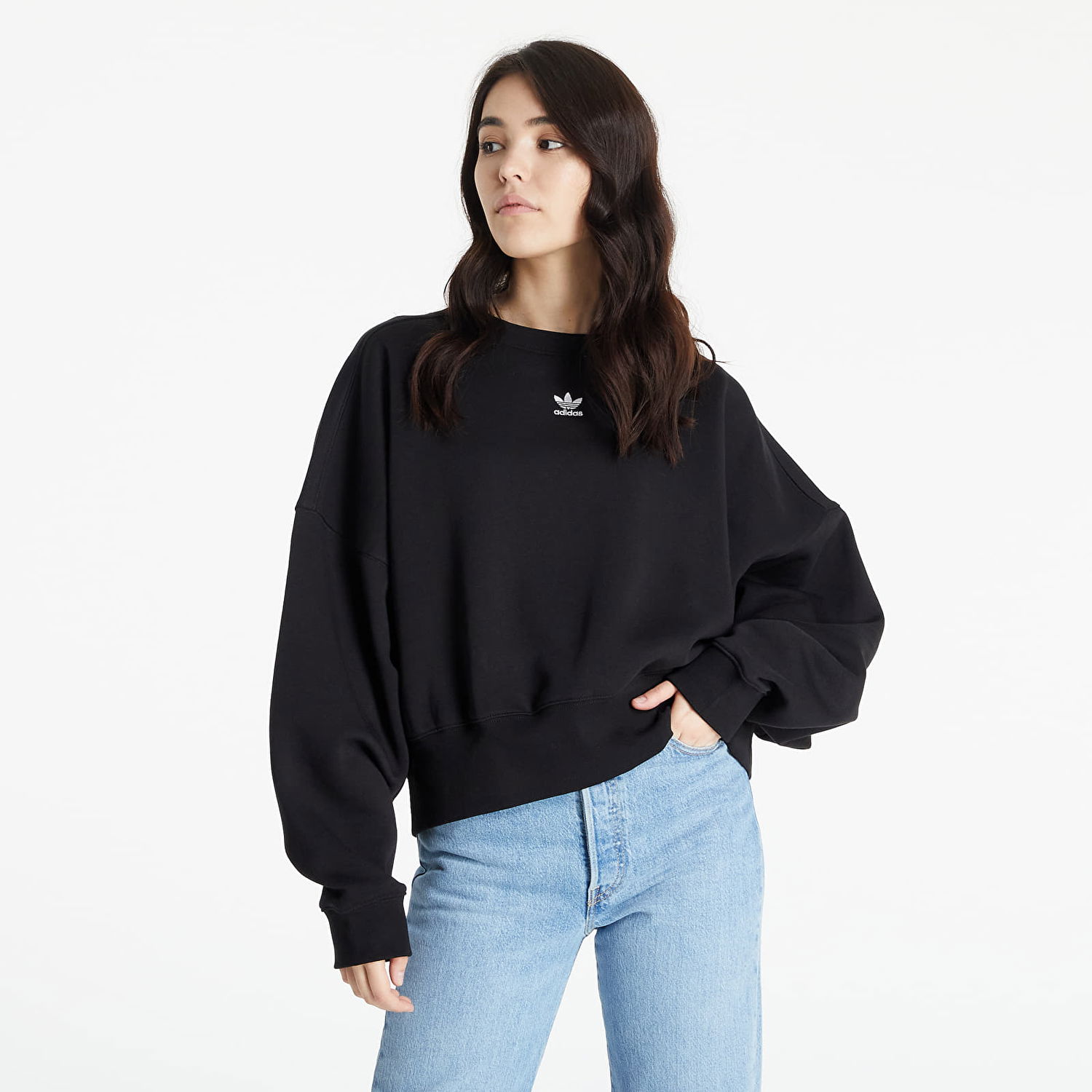 Mikina adidas Originals Adicolor Essentials Fleece Čierna | H06660, 0