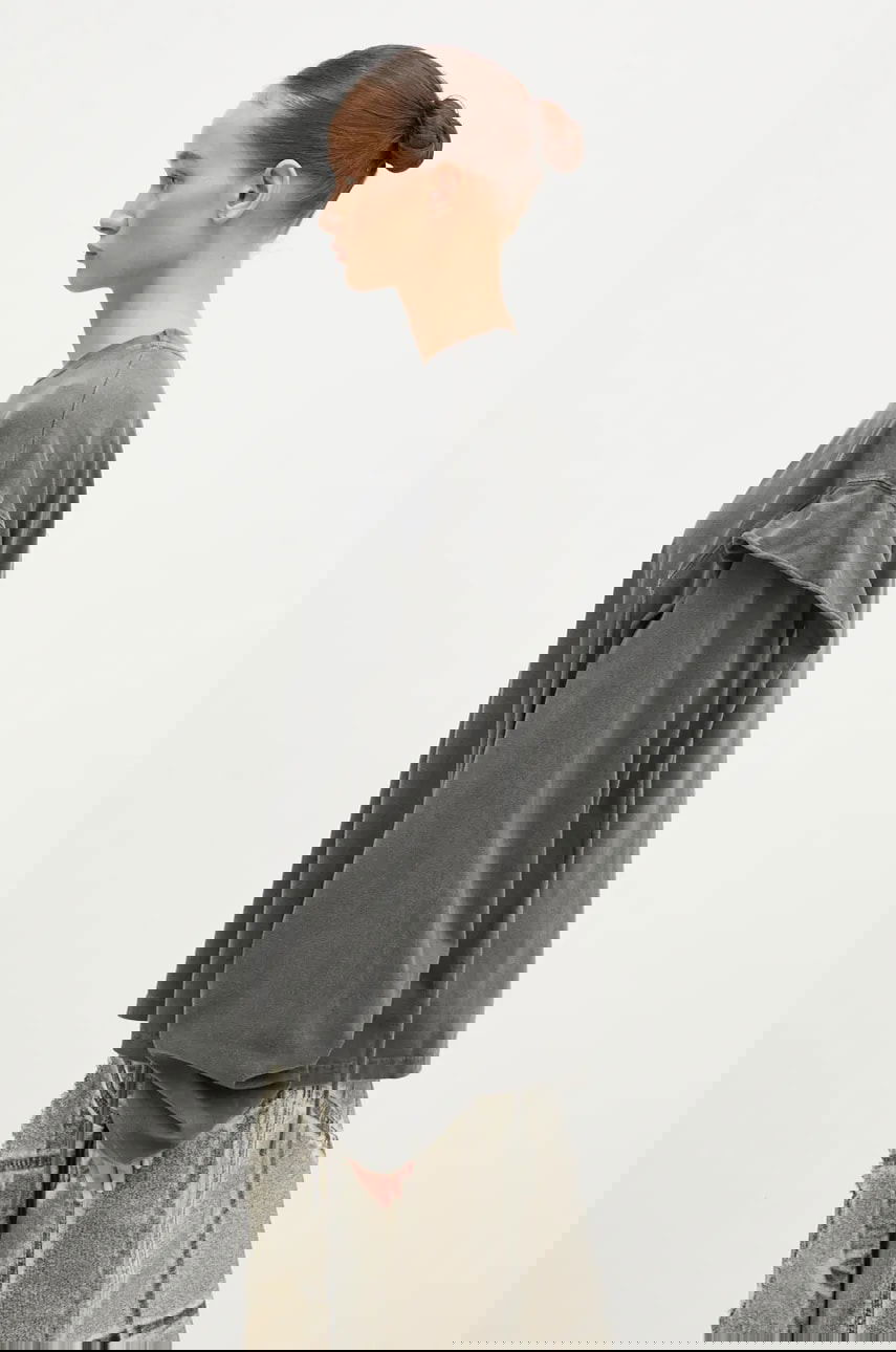 Tričko Ottolinger Ottolinger Deconstructed Oversized Longsleeve T-Shirt Šedá | 2215010111, 1