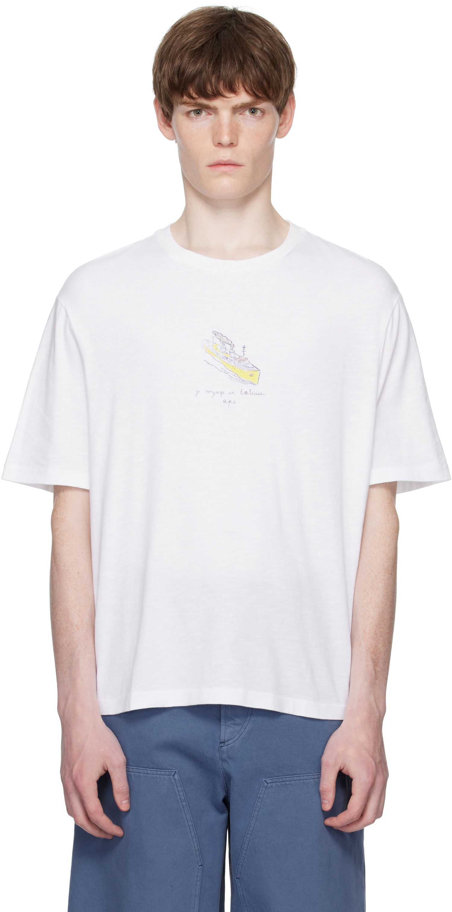 Tričko A.P.C. A.P.C. Jack Graphic T-Shirt Biela | COHJC-H26517, 0