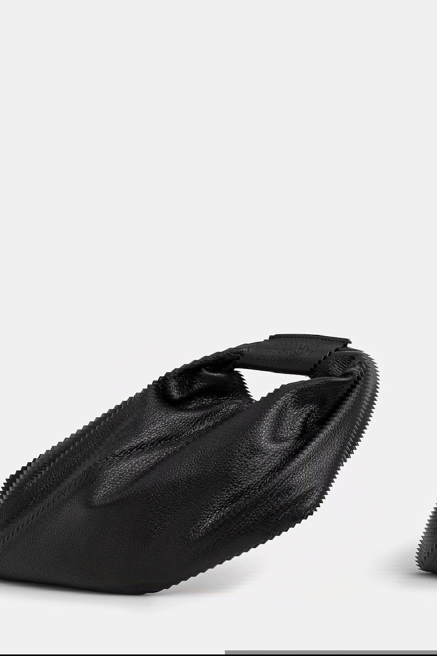 Kabelka Maison Margiela MM6 Maison Margiela Japanese Draped Mini Leather Bag Čierna | SB5WD0029, 1