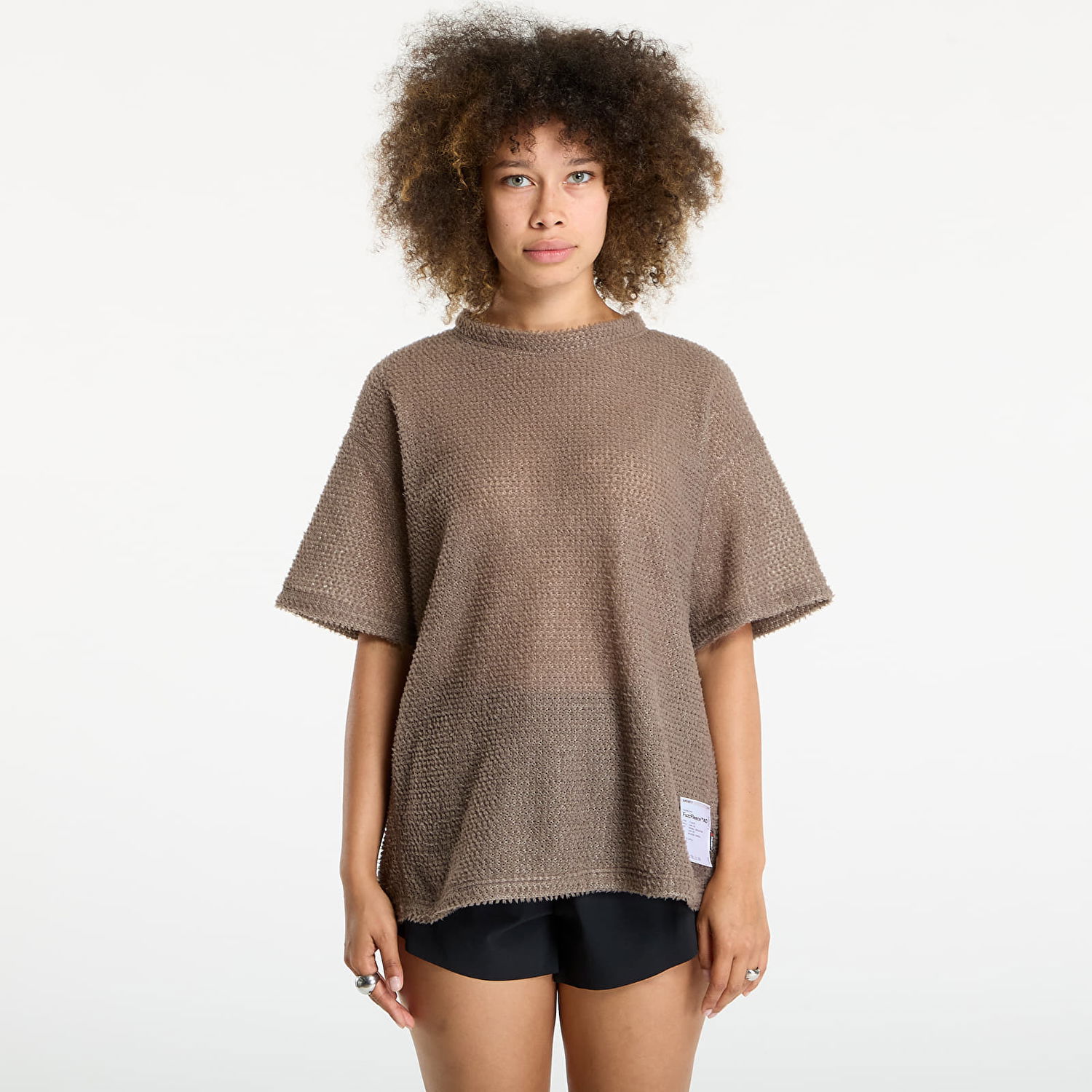 Tričko Satisfy Satisfy FuzzFleece AD T-Shirt Falcon Hnedá | 11066-91000, 1