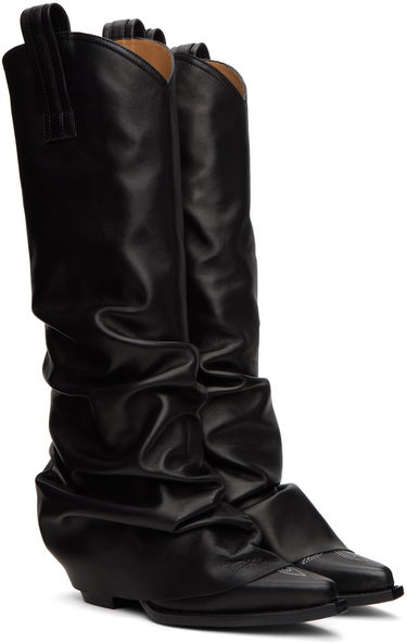 Šaty R13 R13 Mid Cowboy Sleeve Boots Čierna | R13S0107-S001A, 3