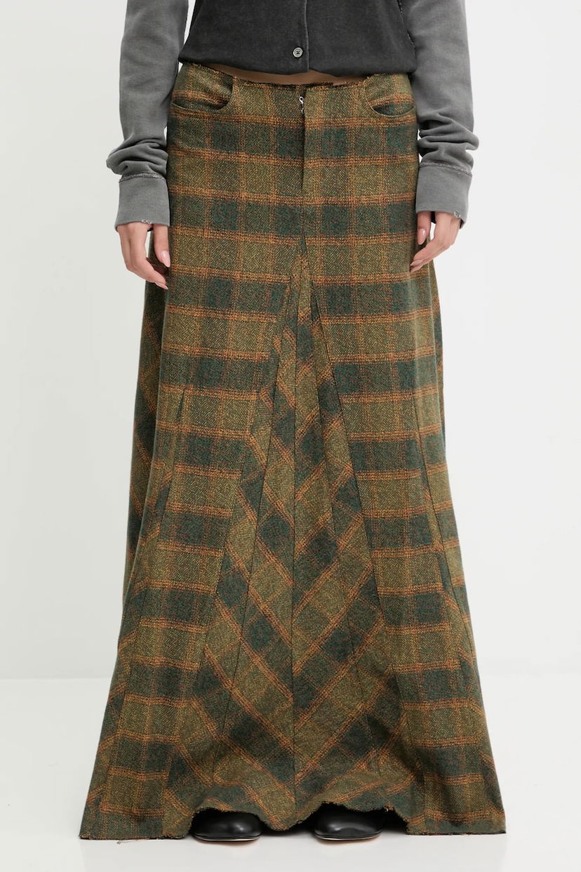 Sukňa OUR LEGACY Our Legacy Rebel Maxi A-Line Skirt Zelené | W4254RV