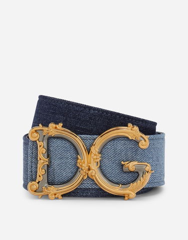 Opasok Dolce & Gabbana Dolce & Gabbana DG Girls Denim Belt Modrá | BE1517AO6218M800, 0