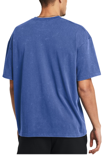 Tričko Under Armour Under Armour HW OS Logo Wash T-Shirt Modrá | 1389147-432, 1