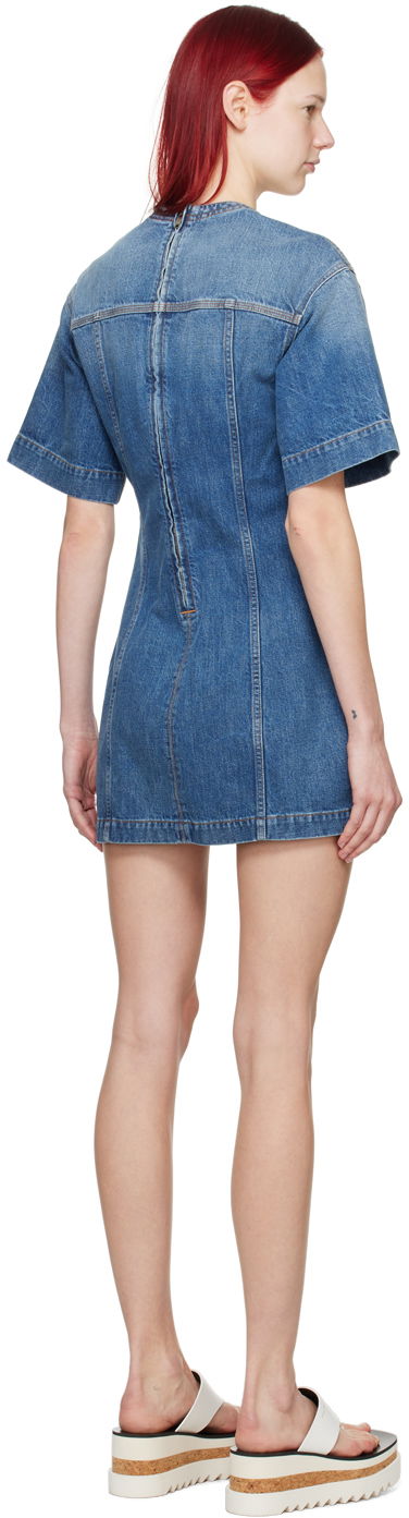 Stella McCartney Lace-Up Denim Minidress
