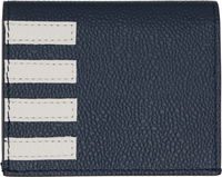 Thom Browne Pebble Grain 4-Bar Double Card Holder