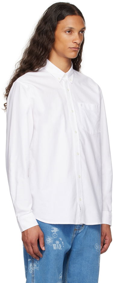 Košeľa Carhartt WIP Embroidered Logo Oxford Shirt Modrá | I030799, 4