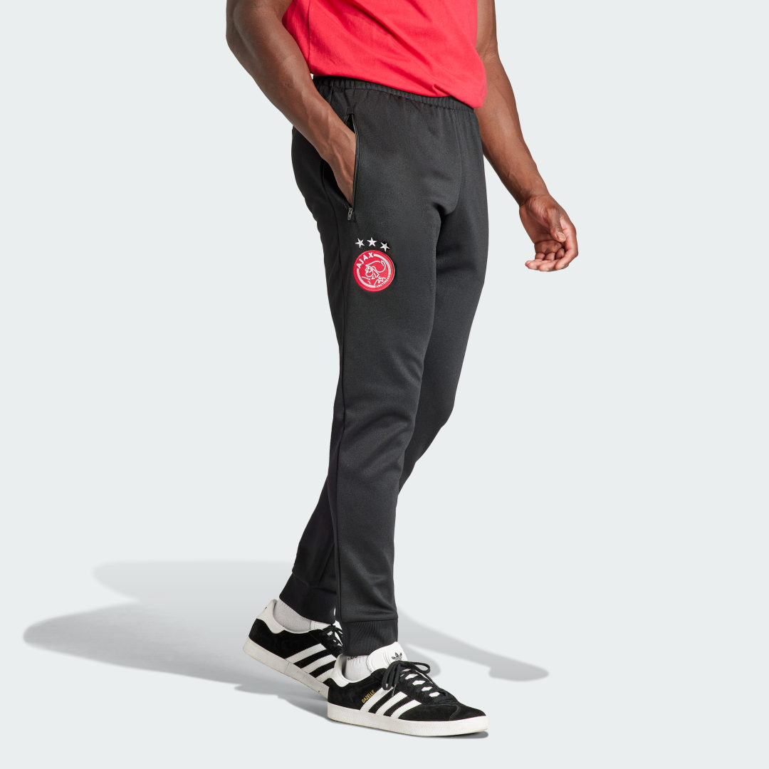Tepláky adidas Performance Ajax Amsterdam Essentials Trefoil Tracksuit Bottoms Šedá | IL6045, 0