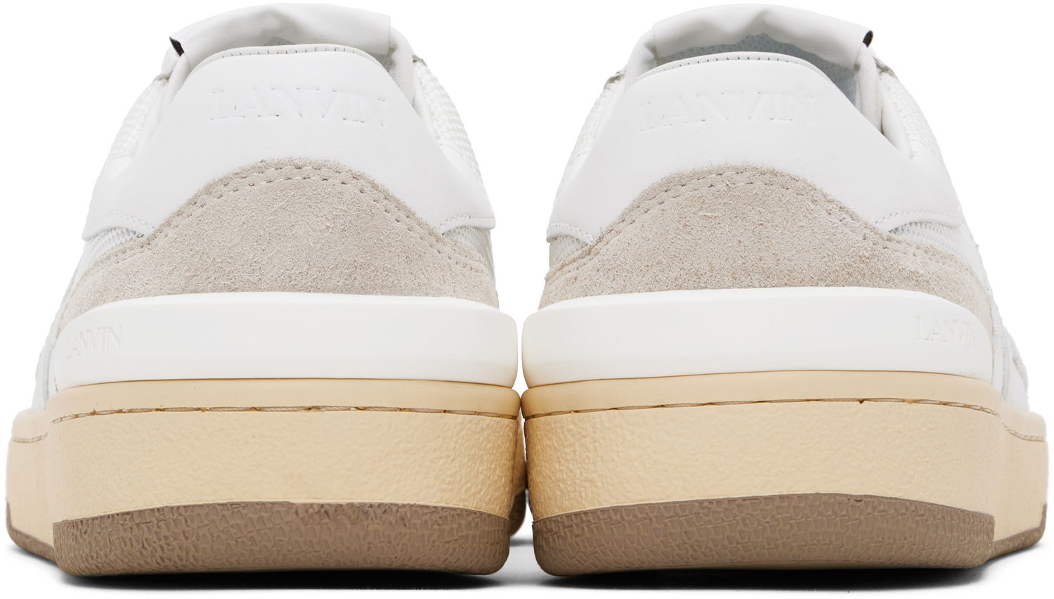 Tenisky a topánky LANVIN White Clay Mesh Sneakers Biela | FU-SKDK00-NASH-P25, 1
