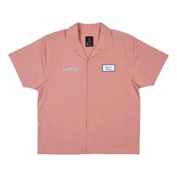 Košeľa Jordan Jordan Union LA Embroidered Logo Shirt Ružová | CV1356-685