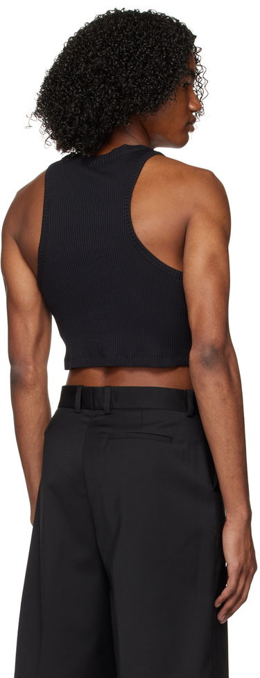 Tielko Han Kjøbenhavn Han Kjobenhavn Cropped Ribbed Tank Top Čierna | M-132459, 2