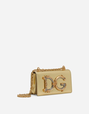 Kabelka Dolce & Gabbana Dolce & Gabbana DG Girls Nappa Leather Phone Bag Metalická | BI1416AW12189869, 2