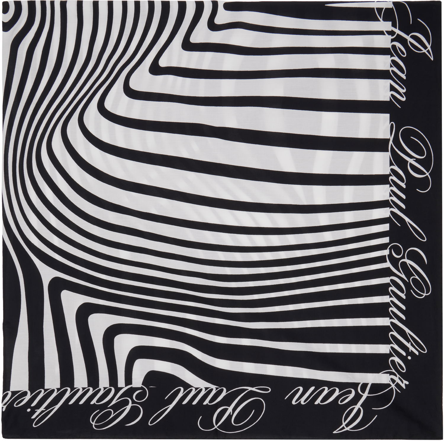 Šál Jean Paul Gaultier Jean Paul Gaultier Body Morphing Pareo Scarf Čierna | 25/33-U-JU155-C573-0100, 0