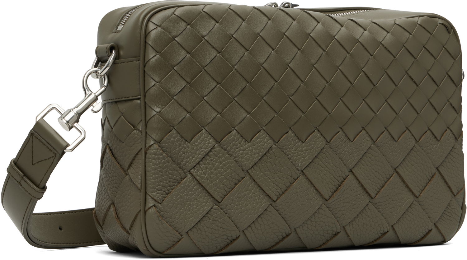 Taška cez rameno Bottega Veneta Bottega Veneta Intrecciato Camera Bag Zelené | 755925V5RL13227, 1