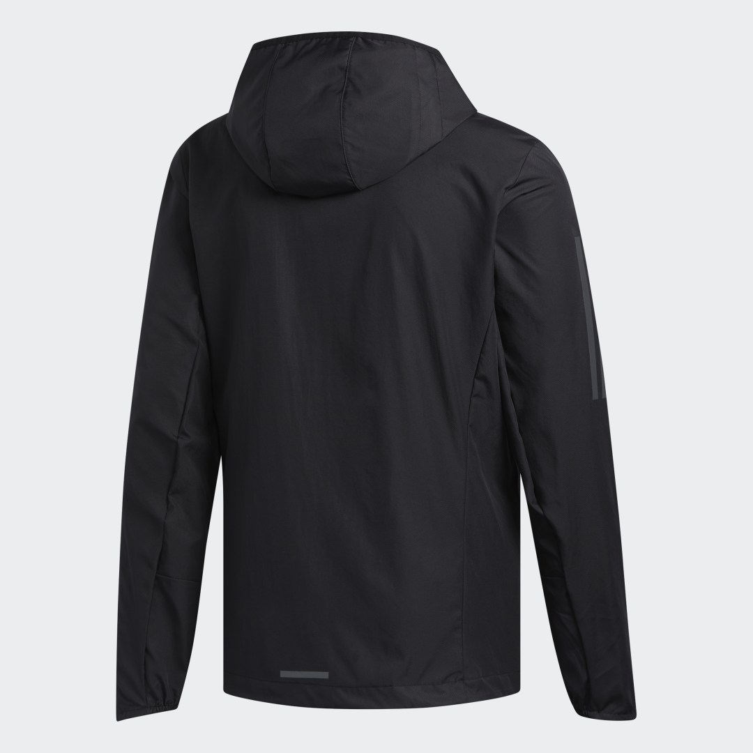 Bunda adidas Originals Own the Run Hooded Wind Jacket Čierna | FL6964, 1