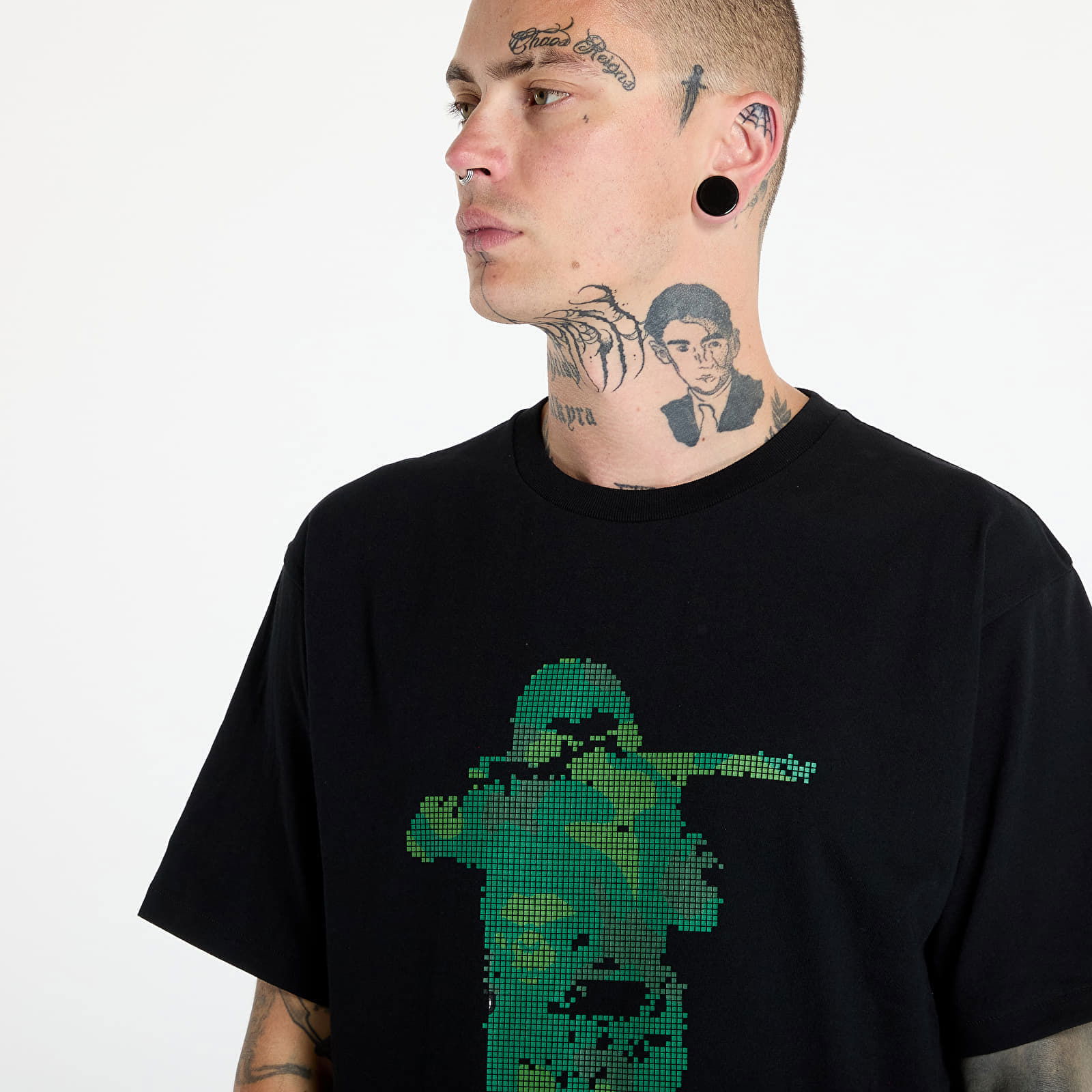 A BATHING APE Bitmap Soldier Tee M Black