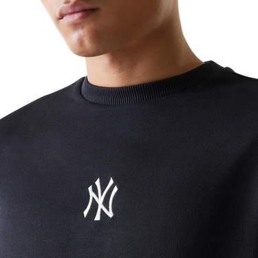 Mikina New Era MLB New York Yankees Crewneck Sweatshirt Čierna | 60675756-60675756, 2